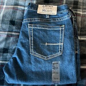 Ariat Blue Bootcut Jeans with Decorative Stitching